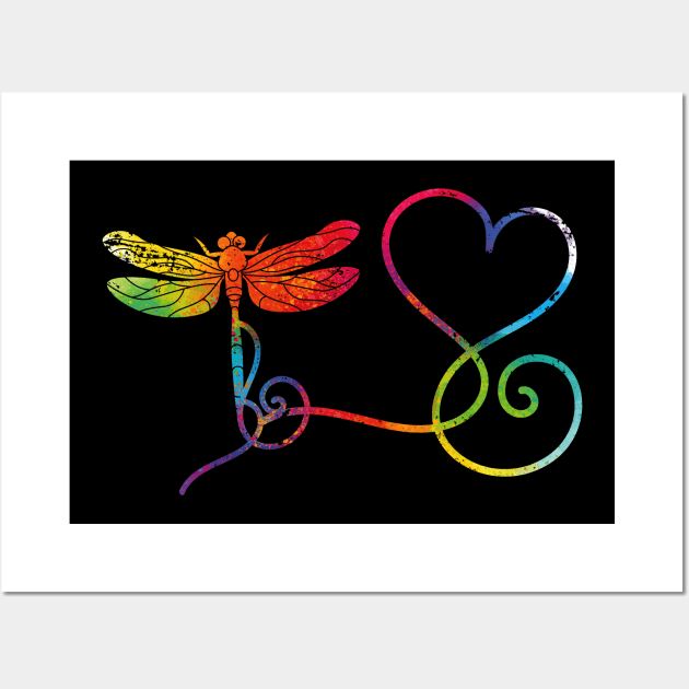 Animal Love Dragonfly Wall Art by shirtsyoulike